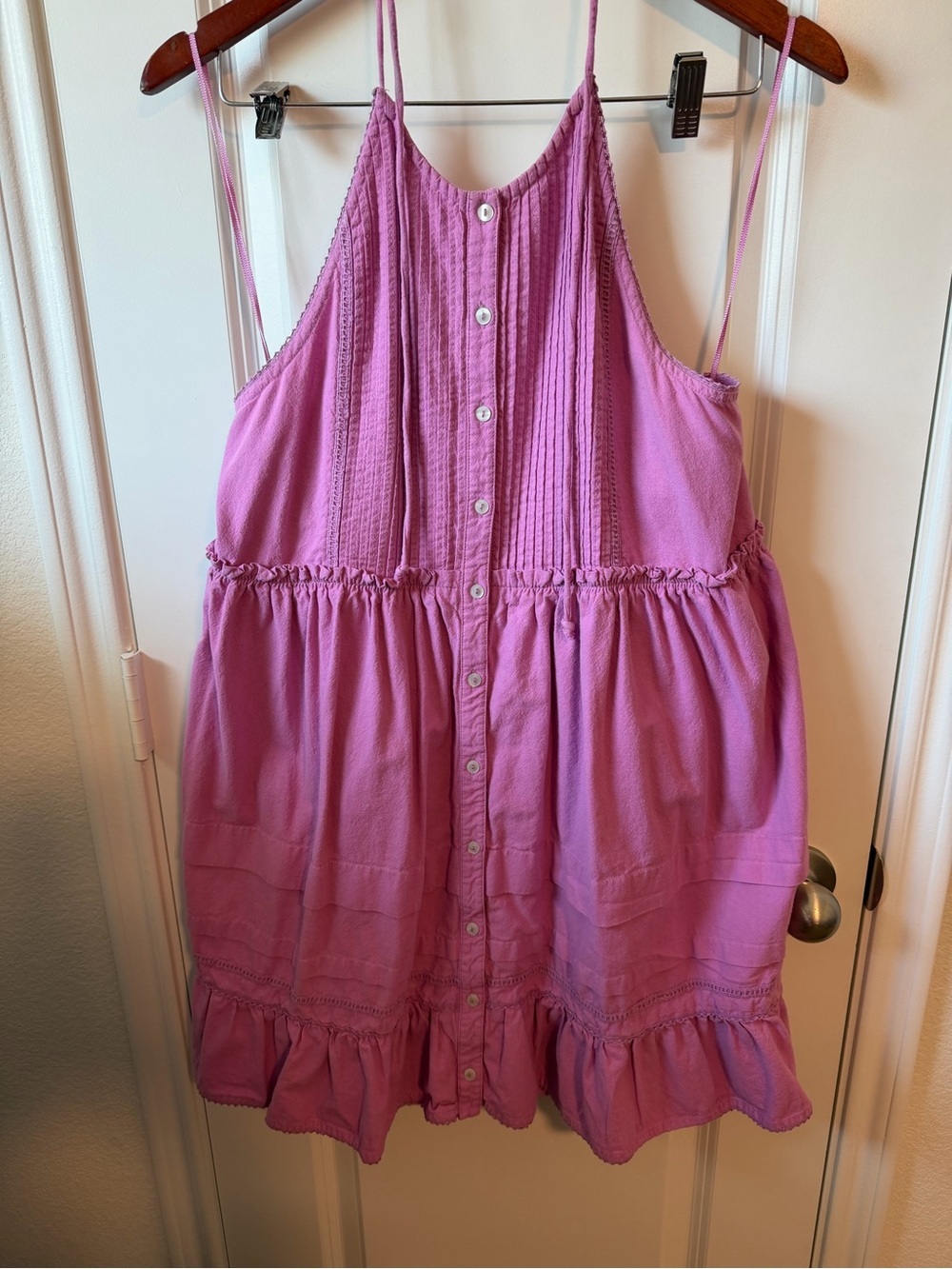 ⚡️Free People Desert Days Lilac Halter Button-Front Summer Dress - Picture 4 of 7